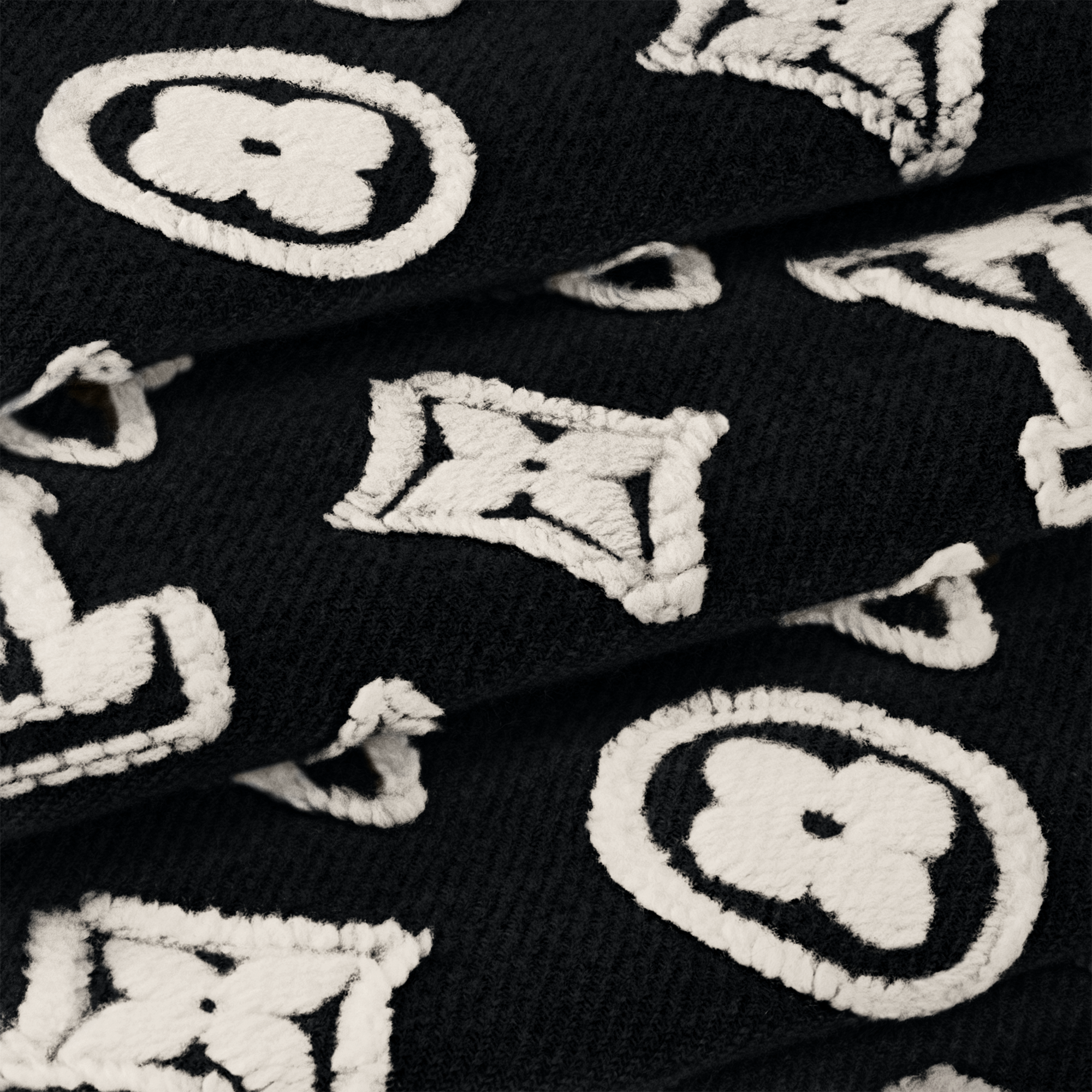 ルイヴィトン M90816　 LV3D マフラー ブラック ウール カシミア LV 3D Scarf S00 - Accessories | LOUIS VUITTON